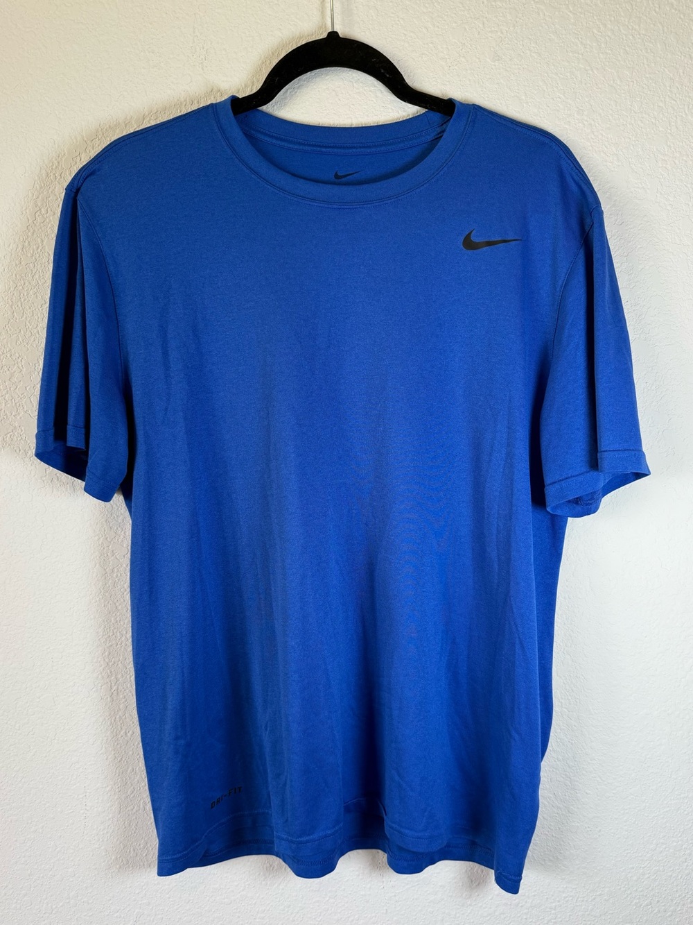 Nike Dri-FIT Blue Athletic Training Shirt Men's Large Performance Tee